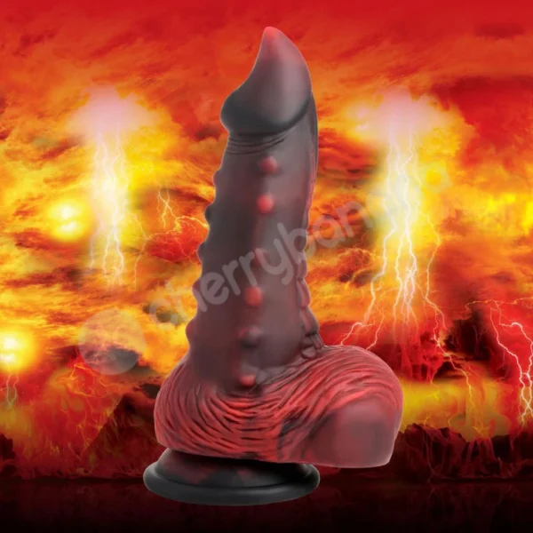 Creature Cocks Lava Demon Thick Nubbed Silicone Dildo