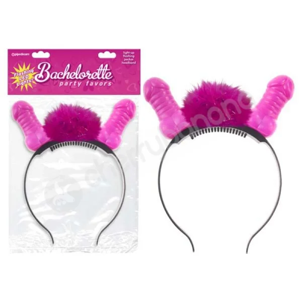 Bachelorette Party Favors Flashing Light Up Pecker Headband