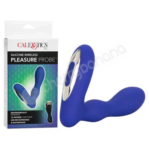 Blue Silicone Wireless Pleasure Probe