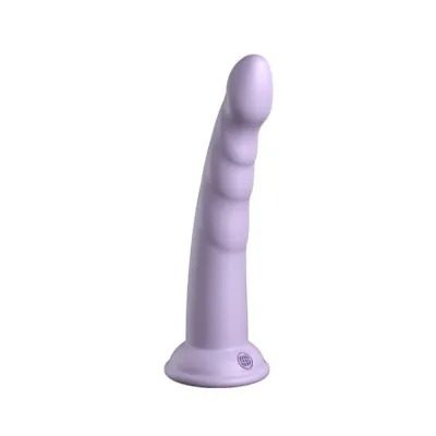 Dillio Platinum Slim Seven Silicone Dildo 7 In Purple