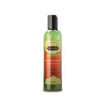Kama Sutra Naturals Massage Oil Strawberry Divine 8oz