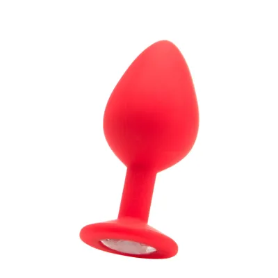 Large Diamond Butt Plug Red