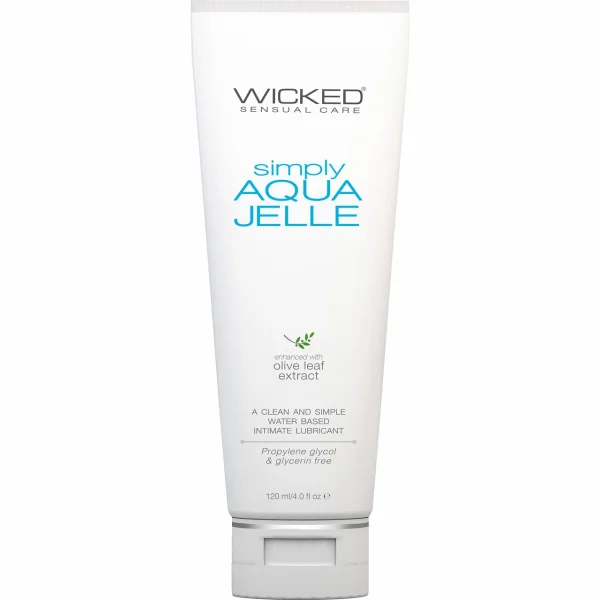 Wicked Simply Aqua Jelle Thick Water-Based Lubricant with Aloe