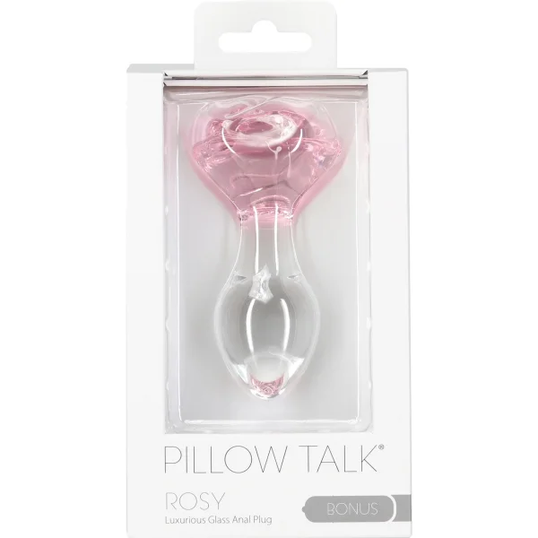 Pillow Talk Rosy Glass Anal Plug