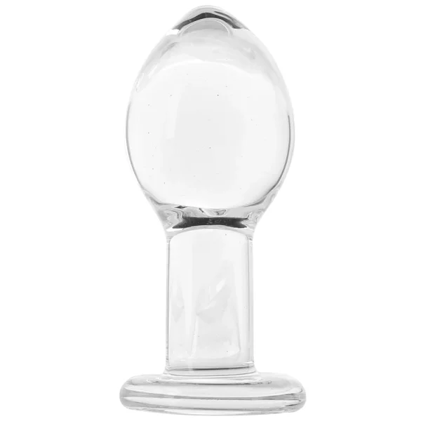 Crystal Premium Glass Large Butt Plug