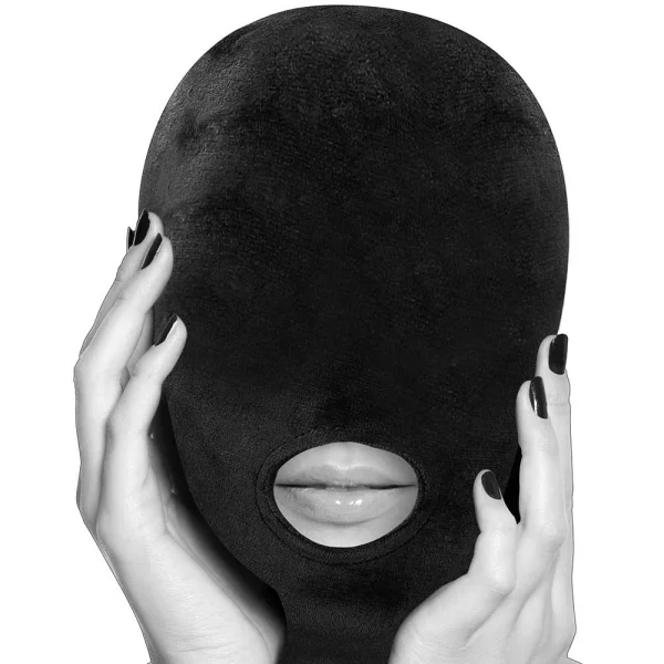 Ouch Velvet Mask With Mouth Opening
