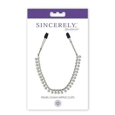 Sincerely Pearl Chain Nipple Clips