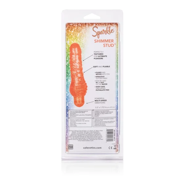 Sparkle Shimmer Stud - Orange