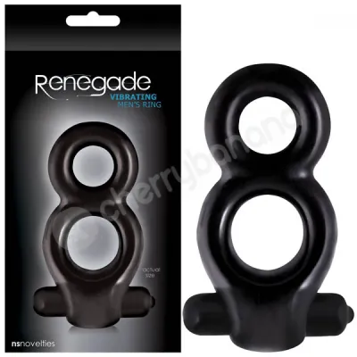 Renegade Black Vibrating Men s Cock Ring