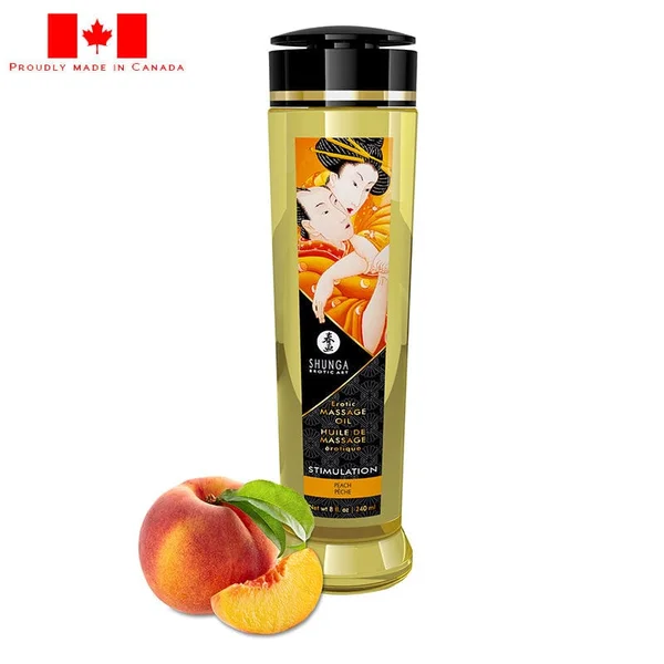 Shunga Massage Oil Stimulation Peach 240ml — image 6 of 6