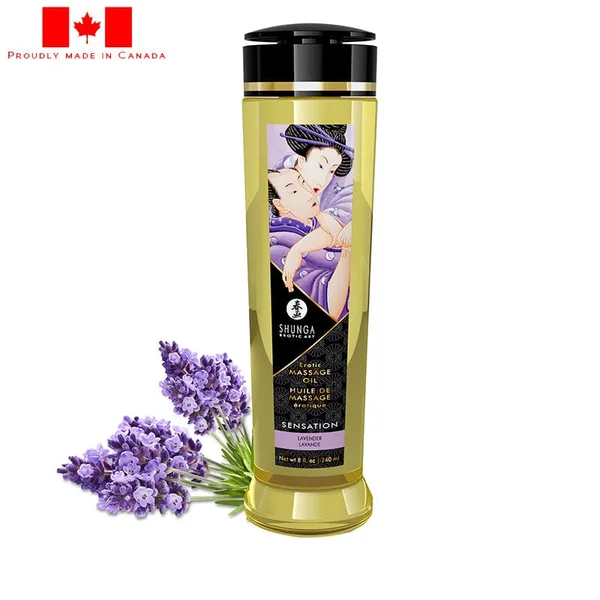 Shunga Massage Oil Sensation Lavender 240ml — image 5 of 5