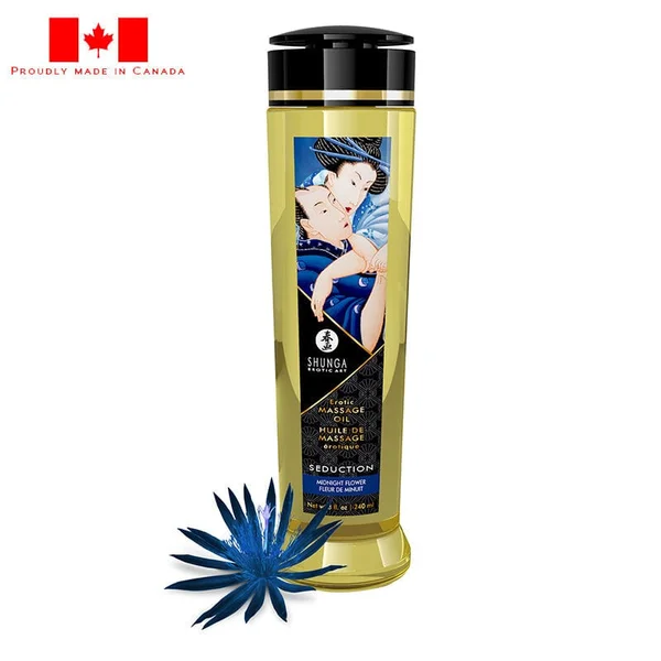 Shunga Massage Oil Seduction Midnight Flower 240ml — image 6 of 6