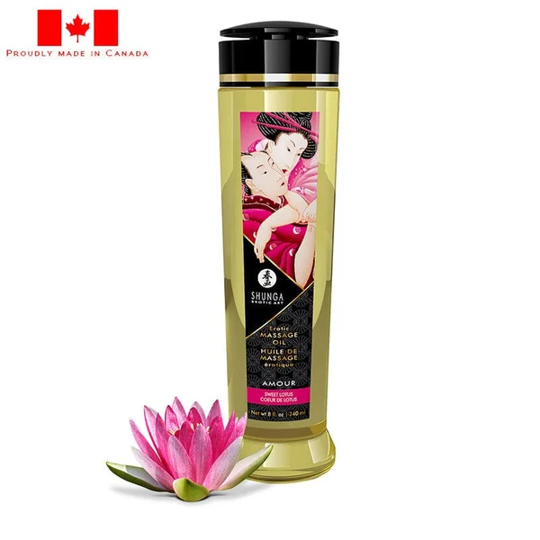 Shunga Massage Oil Amour Sweet Lotus 240ml — image 5 of 5