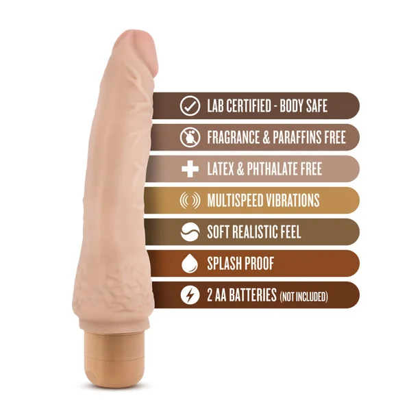 Dr Skin Cock Vibe 7 8.5in Vibrating Cock Beige — image 14 of 14