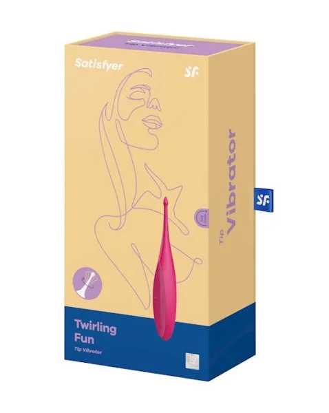 Satisfyer Twirling Fun  - Pink - 7 Inch