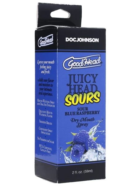 GoodHead Juicy Head Sours Dry Mouth Spray 2 oz By Doc Johnson - Sour Watermelon