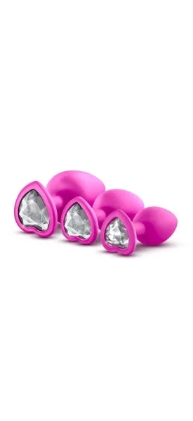 Blush Luxe Pink With White Gems Bling Plugs Training Kit — image 4 of 7