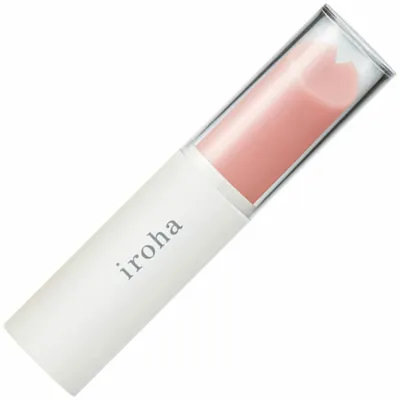Iroha Stick Silicone Waterproof Lipstick Vibrator Pink White