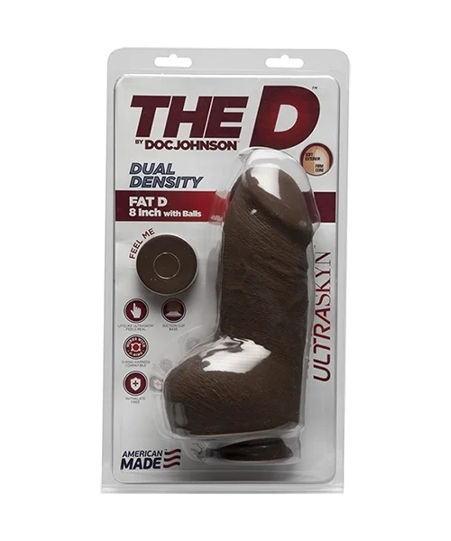 The D - Fat D - ULTRASKYN 8" with Balls - Chocolate