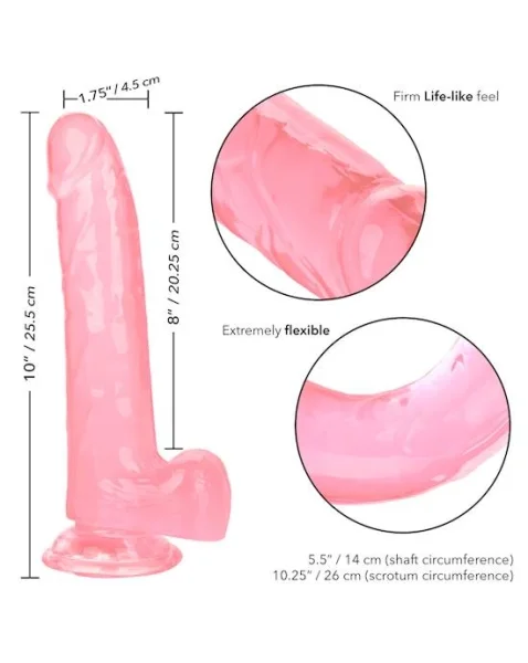 Size Queen Dildo - Pink - 8 Inch