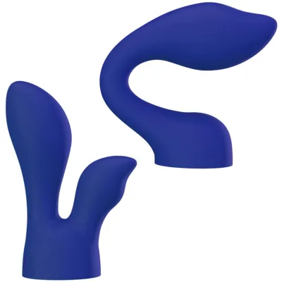 Palm Sensual Silicone Attachments For The PalmPower Wand Massager Blue