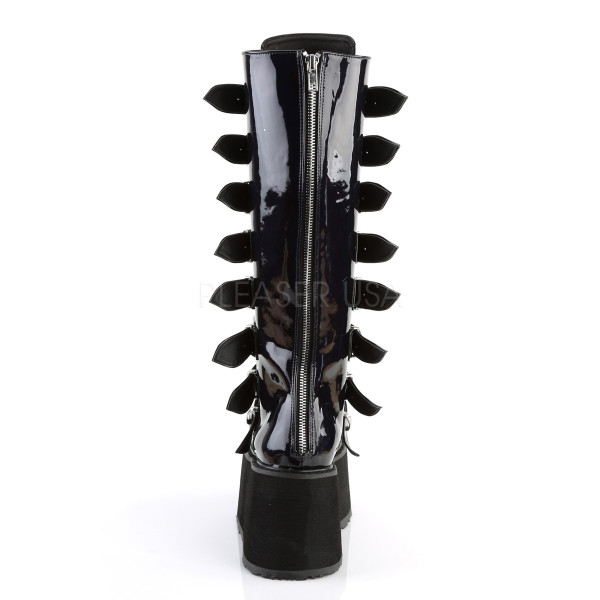 3 1/2 inches PF Knee High Boot w/ 8 Buckle Straps, Back Metal Zip — image 20 of 20