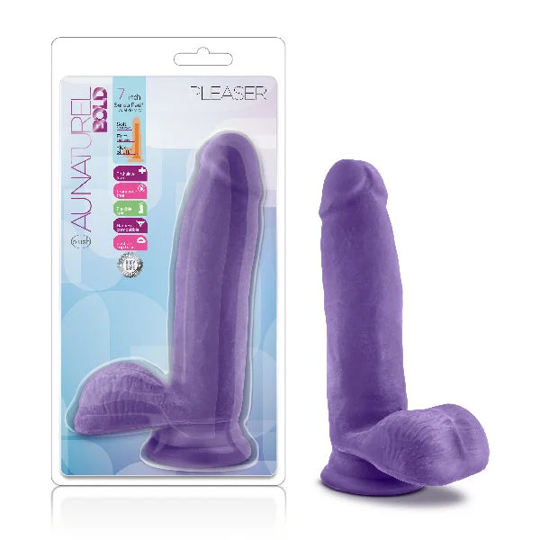 Au Natural Bold Pleaser 7in Dildo Purple — image 6 of 10