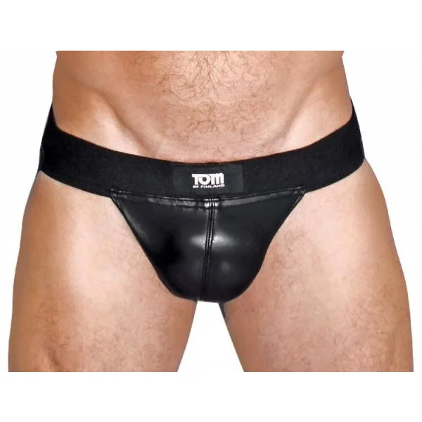 Tom Of Finland Leather Jock Strap Black S/M