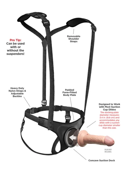 Body Dock Suspenders Strap-On Harness System