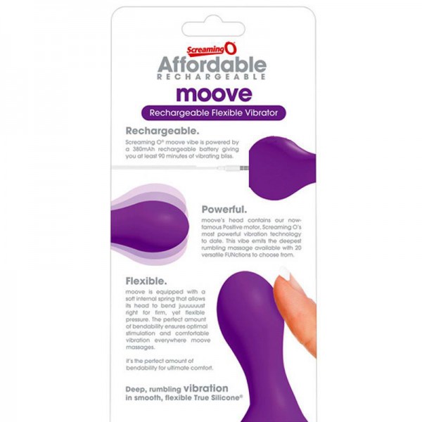 Screaming O Affordable Rechargeable Moove 20-Function Rechargeable Vibrator — image 4 of 4