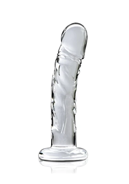 Icicles No. 62 Clear Glass Realistic G-Spot Dildo