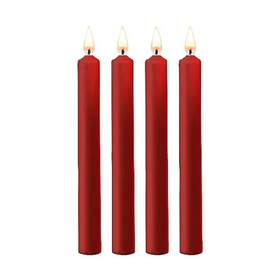 Teasing Wax Candles Large Red 4 Pack