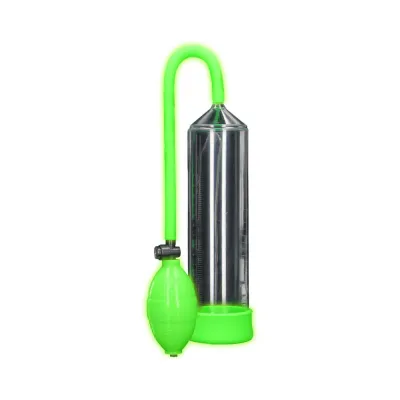 Ouch Glow Classic Penis Pump Glow In The Dark Green