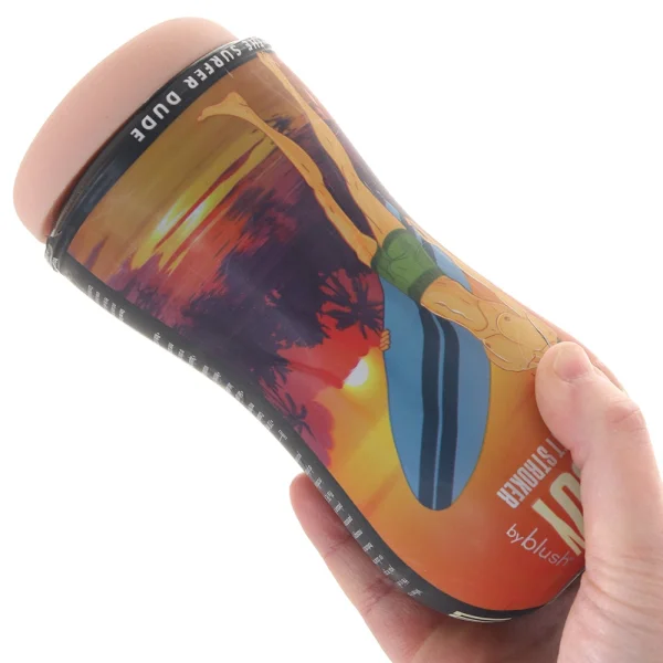 Loverboy The Surfer Dude Self Lubricating Anal Penis Stroker By Blush - Vanilla