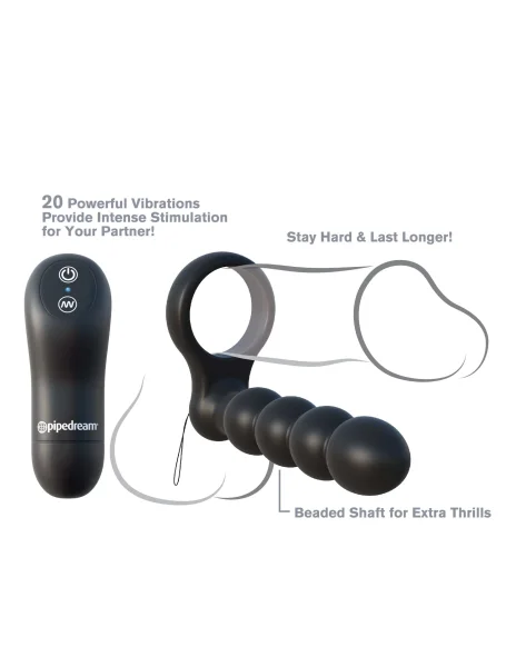 Fantasy C-ringz Remote Control Double Penetrator - Black