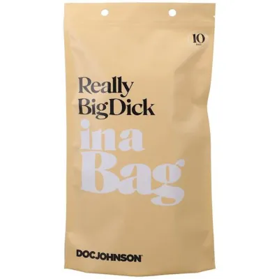 Really Big Dick in a Bag 10 Inch Clear