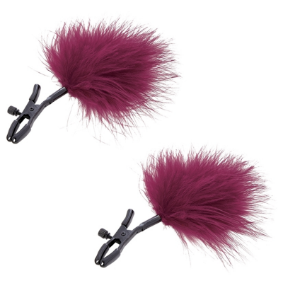 CalExotics S M Enchanted Feather Nipple Clamps