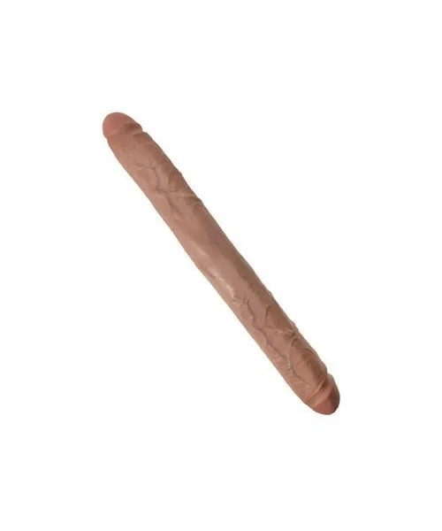 King Cock 16" Thick Double Dildo - Tan