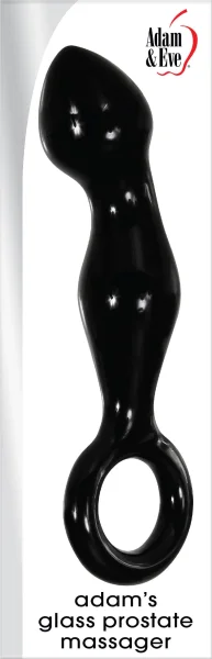 Adam's Glass Prostate Massager - Black