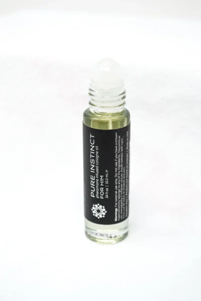 Pure Instinct Black - Pheromone Cologne Oil Roll On .34 oz