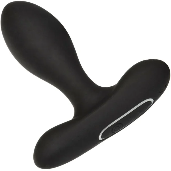 Eclipse Slender Probe Silicone Vibrating Anal Probe by CalExotics - Black