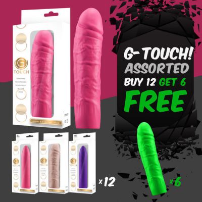 G Touch Rechargeable Vibrator Buy 12 Asst Get 6 Free