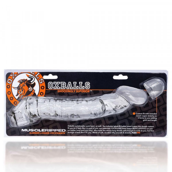 Oxballs Muscle Ripped Cocksheath Penis Extender - Clear — image 2 of 7