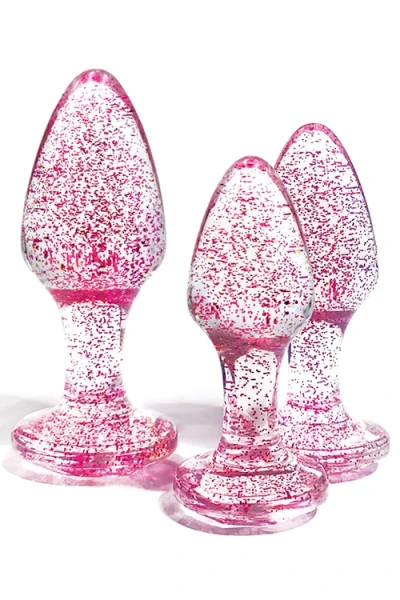 Adam and Eve Glitter Gem 3 Piece Butt Plug Set