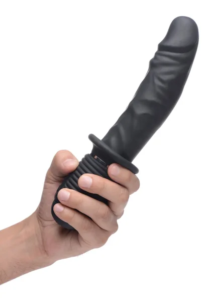 Power Pounder Vibrating And Thrusting Silicone Dildo