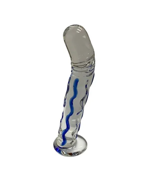Curved Glass Massager - Light Blue - 6.6 Inch
