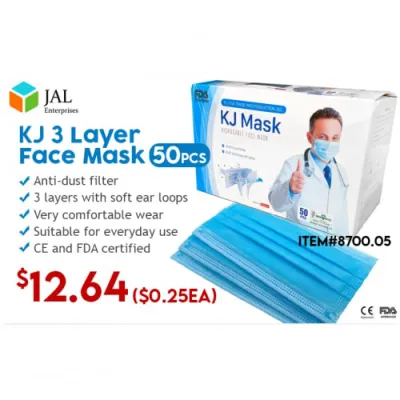 KJ Mask 3 Layer 1 box 50pcs