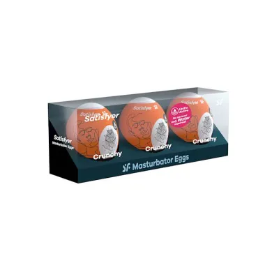 Satisfyer Masturbator Eggs Set Of 3 Crunchy