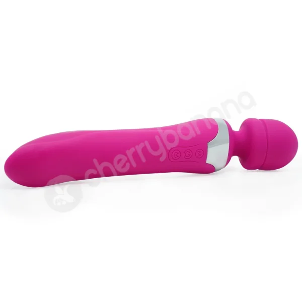 Cherry Banana Pink Dual Ended Smooth Magic Wand Vibrator