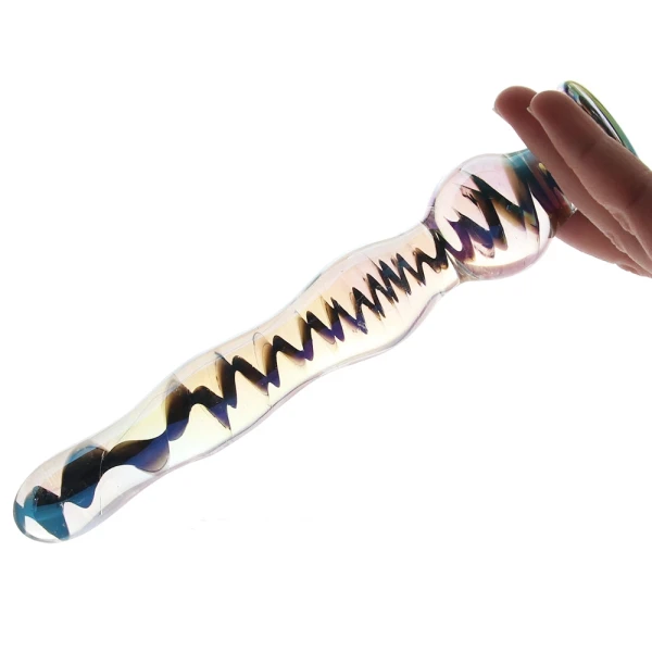 Playboy Pleasure Jewels Wand Glass Dildo